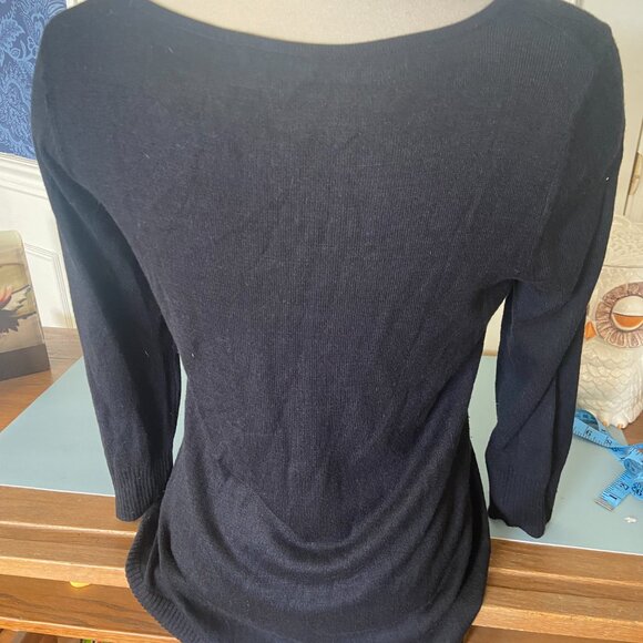 Cupio Black Owl Tunic Sweater Size Medium - Picture 6 of 12